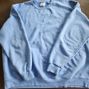 Champion Men's Light Blue Crewneck Sweatshirt